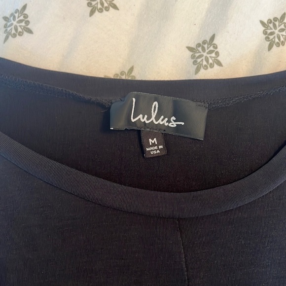Lulu’s All Access Pass Washed Black Crop Top - Picture 8 of 8